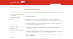 Desktop Screenshot of bip.poczta-polska.pl