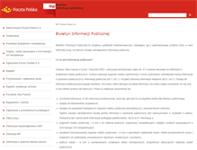 Tablet Screenshot of bip.poczta-polska.pl