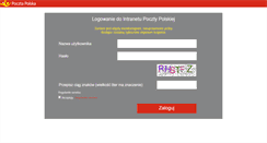 Desktop Screenshot of intranet.poczta-polska.pl